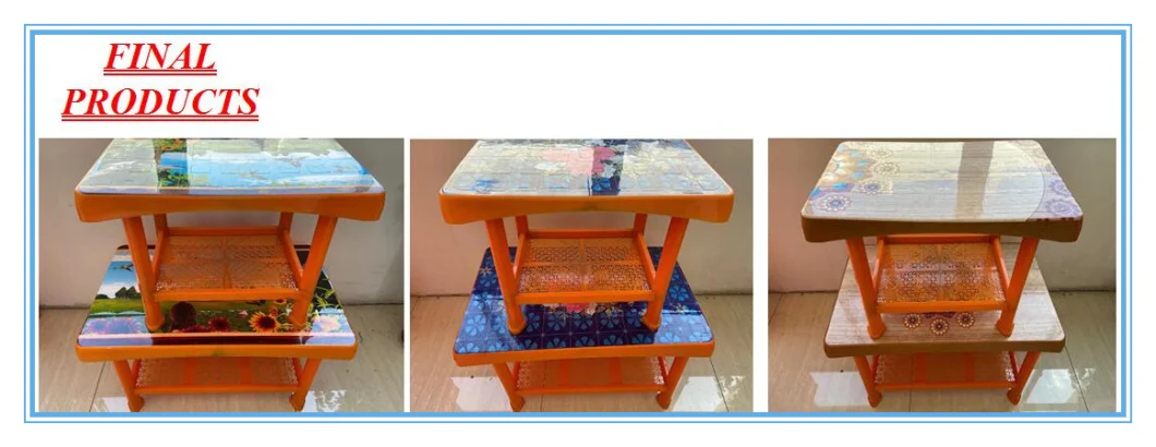 Plastic Injection Furniture Household Big Small Iml New Design Square Round Leg Strong Table Template Mould